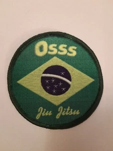  3 Zoll brasilianische Flagge Osss Bjj Jiu Jitsu Sublimation Aufbügeln oder Aufnähen Patch - Bild 1 von 1