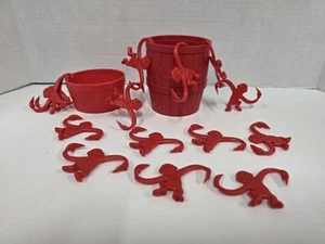 Barrel Of Monkeys Lakeside Games Original 1965 With 14 Red Monkeys - Picture 1 of 7