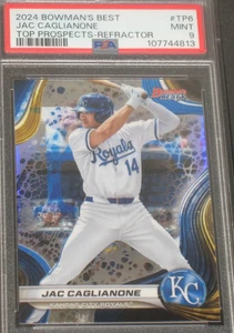 Jac Caglianone 2024 Bowman's Best Top Prospects Refractor Rookie #TP6 PSA 9 Mint - Picture 1 of 3
