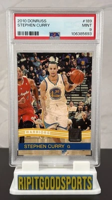 Stephen Curry 2010 Donruss #189 RC PSA 9 MT Rookie Warriors Steph - Image 1 of 3