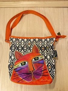 Laurel Burch Canvas Cat Purse - Picture 1 of 7
