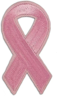 | Breast Cancer Awareness Sew-On/Iron-On Patches - Wholesale Pink Ribbon Sew-On  - Image 1 of 3