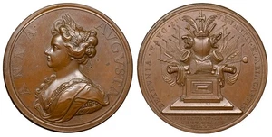 GROSSBRITANNIEN. Anne 1710 AE Medaille. NGC MS63. Eimer 447; MI ii 374/220 47mm - Bild 1 von 1