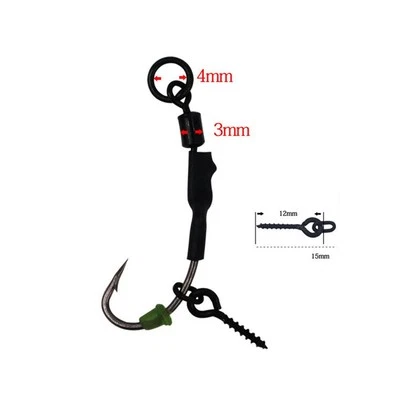 Ronnie Rig Gancio Pesce Gruppo Gancio Sottolinea Galleggiante Esca Tipo Carp Fis - Immagine 1 di 4