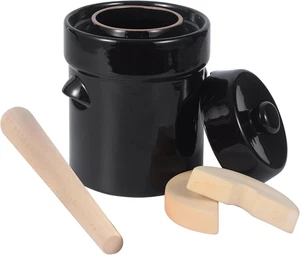 Fermentation Crock,Sauerkraut Crock,1/2 Gallon Fermenting Kit,Pickling Kit 2 Lit - Picture 1 of 12