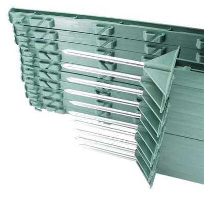 FRITZ GÖBEL GMBH 20x Weidezaunpfähle Kunststoffpfahl 125cm grün Koppelpfahl Weidezaun Elektrozaun