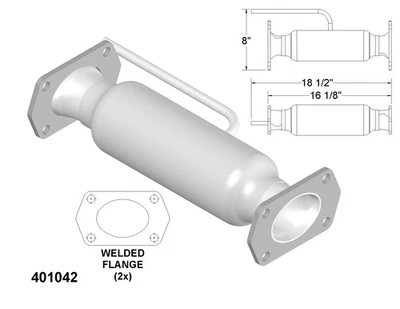Catalytic Converter for 1984-1985 Chevrolet Camaro 5.0L V8 GAS OHV - Изображение 1 из 2
