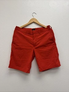 Men's J. Crew Stanton  chino classic fit Red shorts Size 32 - Picture 1 of 2