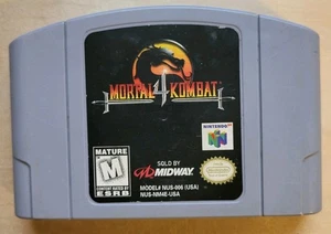 Mortal Kombat 4 (Nintendo 64, 1998) N64 Auténtico, Probado, Limpio. ¡JUEGO DE COMBATE! - Imagen 1 de 2
