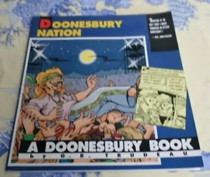 A Doonesbury Book: Doonesbury Nation: G. B. Trudeau. 1995; SIGNED - Picture 1 of 8