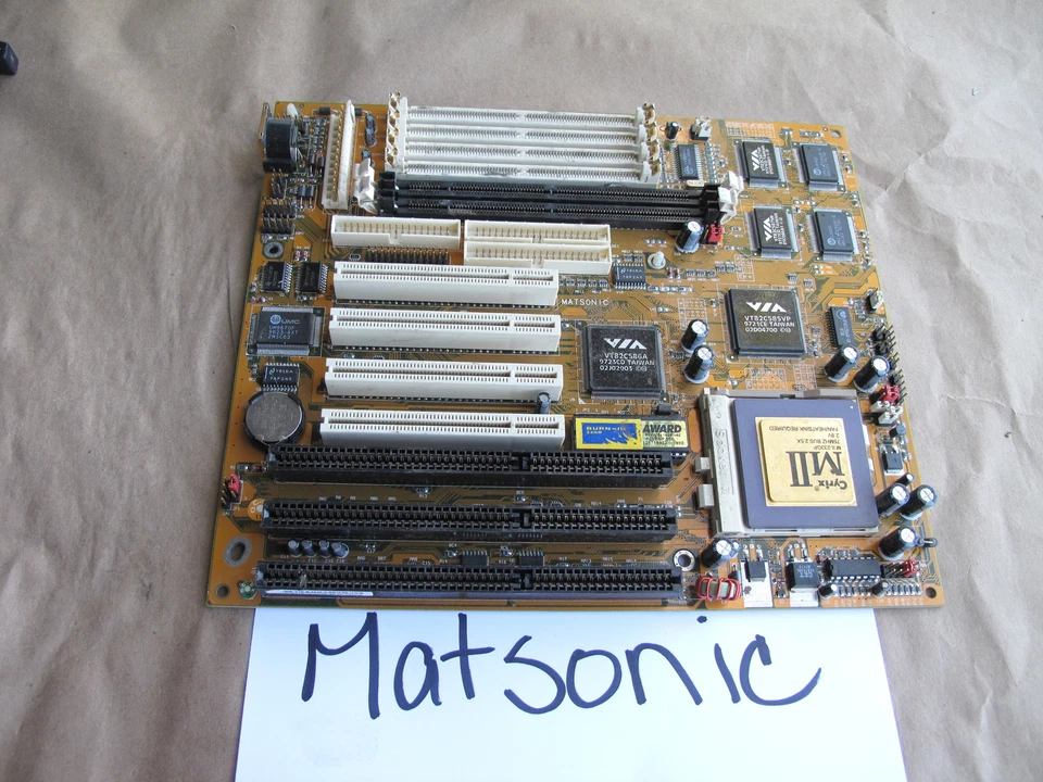 MATSONIC M5A89 MOTHERBOARD WITH CYRIX MII CPU - Image 1 of 1