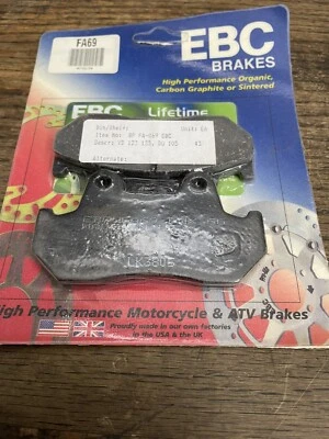 Pastillas de freno traseras Honda CB750, CBX, CB900F, EBC FA69 Foto 1 de 3