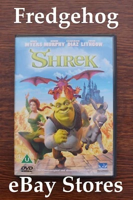 SHREK -  STARRING CAMERON DIAZ + MIKE MYERS & EDDIE MURPHY - DVD - WATCHED ONCE - Image 1 of 3