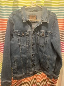 Giacca jeans Pull & Bear denim uomo TAGLIA L Mex 40 colletto manica lunga camionista - Foto 1 di 14