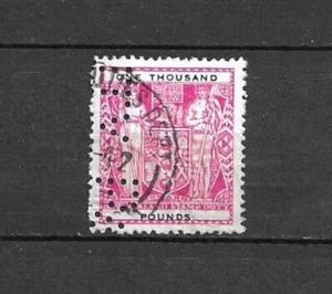 Rare New Zealand 1931 1000 POUNDS Arms, punched - Picture 1 of 1