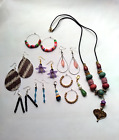 Boho Mixed Lot Fashion Jewelry Wearable Vintage To Now 10 Piece Bundle Hippie