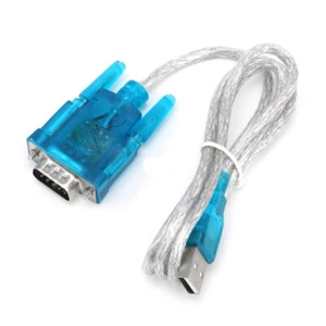 USB 2.0 Male To RS232 RS-232(DB9) Male Standard Serial Cable Converter Adapter - Picture 1 of 3