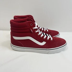Vans Sneakers Men's 11.5 Red Filmore Hi Top Chili Pepper Canvas Skater Shoe - Picture 1 of 8