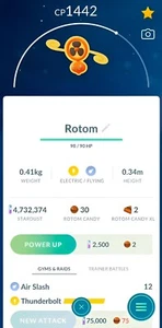 Fan rotom | new trade 20K Stardust | Pokemon Trade Go✨ - Picture 1 of 2