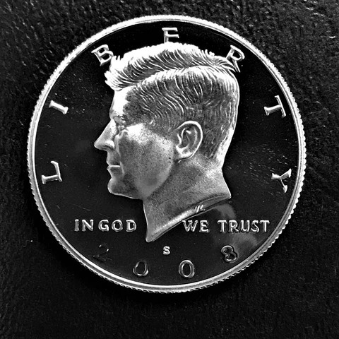 100% to Charity 2008 S 90% Silver Proof Kennedy Half Dollar from Proof Set (sa) Cover