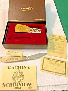 Schrade scrimshaw Kachina doll # 9413 New. - Picture 1 of 4