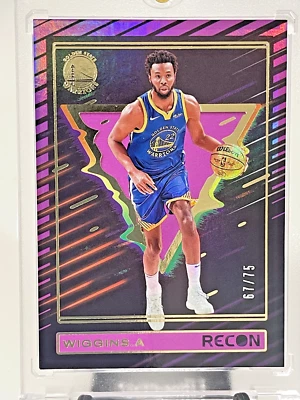 2023-24 Panini Recon Andrew Wiggins Holo Purple Parallel /75 Warriors - Image 1 of 2