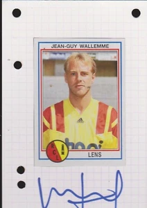 FOOTBALL CARTE JEAN GUY WALLEMME RC LENS SIGNATURE ORIGINALE - Picture 1 of 1