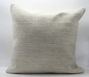  Handmade Turkish Decorative Vintage Kilim Pillow Cover 24'' X 24''(60X60 cm)  - Picture 1 of 4