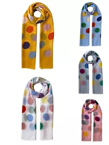 Colorful Polka Dots Print Scarf Soft Shawl Wrap Pashmina - Picture 1 of 6