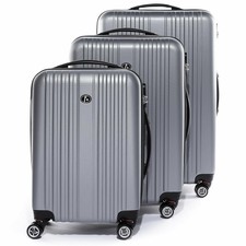 FERGÉ Kofferset Hartschale 3-teilig Toulouse Trolley-Set - Handgepäck 55 cm L XL