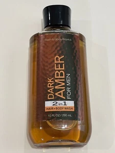 Bath & Body Works Dark Amber For Men 2 In 1 Hair & Body Wash 10 oz - Picture 1 of 3