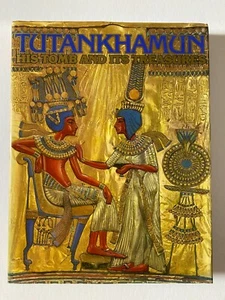 TUTANKHAMUN HIS TOMB AND ITS TREASURES I.E.S. EDWARDS HUGE HARDBOUND BOOK - Picture 1 of 1