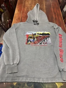 Vintage Men’s Johnny Blaze Hoodie Pullover Size 2XL XXL The Blaze Express - Picture 1 of 15