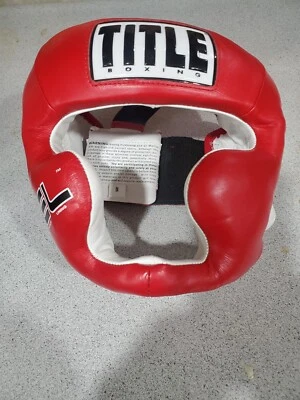 Title Boxing Full Training Headgear - Medium - Red - Image 1 of 3