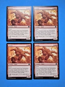 4x Avarax Dominaria Remastered Mtg Magic Card Red Mountain Creature Beast 112 - Picture 1 of 2