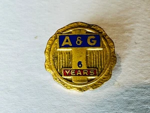 Vintage A&G Food Products Chicago Illinois 6 Jahre Service Reversnadel Abzeichen - Bild 1 von 3