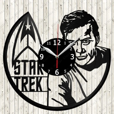 Star Trek Vinyl Record Wall Clock Decor Handmade 6722 - Image 1 of 4