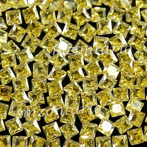 Lote de 500 piezas de piedras preciosas en forma de princesa de zafiro amaril... - Imagen 1 de 9
