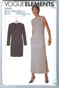 New Vogue 9744 Misses Fitted Dress Pattern Sz XS-S-M-L-XL Vogue Elements Uncut - Picture 1 of 2