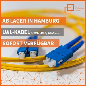 OM4 Patchkabel LWL Glasfaserkabel Multimode | LC - LC | 1.0m - 6.0m Sonderlängen - Bild 1 von 4