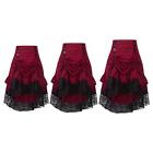 Women Gothic Skirts Steampunk Skirt Y2K A Line Skirt Steam Punk Skirt High Low