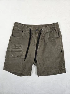 Bylt Cargo Shorts Mens Med Army Green Weekender Drawstring Ripstop Elastic Waist - Picture 1 of 9
