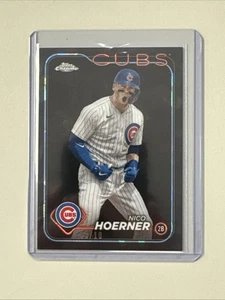 2024 Topps Chrome Sapphire Nico Hoerner Black Refractor /10  - Picture 1 of 2