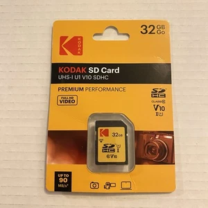 Kodak SD Card UHS-l U1 V10 SDHC 32GB - Picture 1 of 2