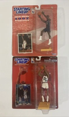 98 DETROIT PISTONS Grant Hill 97 Kerry Kittle NBA Starting Lineup Action Figures - Image 1 of 4