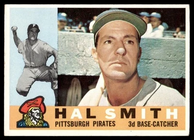 1960 Topps Baseball Card Hal Smith Pittsburgh Pirates #48 EX-MT - Image 1 of 2