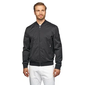 Geox M AVOLA Men's Black Bomber Jacket - Picture 1 of 5