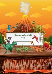 Hausaufgabenheft Dino-Design by Lisa Hubert Paperback Book - Picture 1 of 1