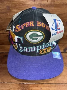 Green Bay Packers Vintage NFL Super Bowl 31 XXXI Champions Snapback Hat NEW TAGS - Picture 1 of 7