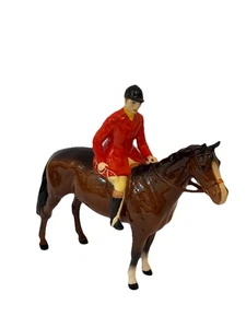 VTG BESWICK HORSE THE HUNTSMAN STANDING MODEL No. 1501 BROWN GLOSS PERFECT - Picture 1 of 15